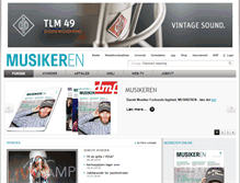 Tablet Screenshot of musikeren.dk